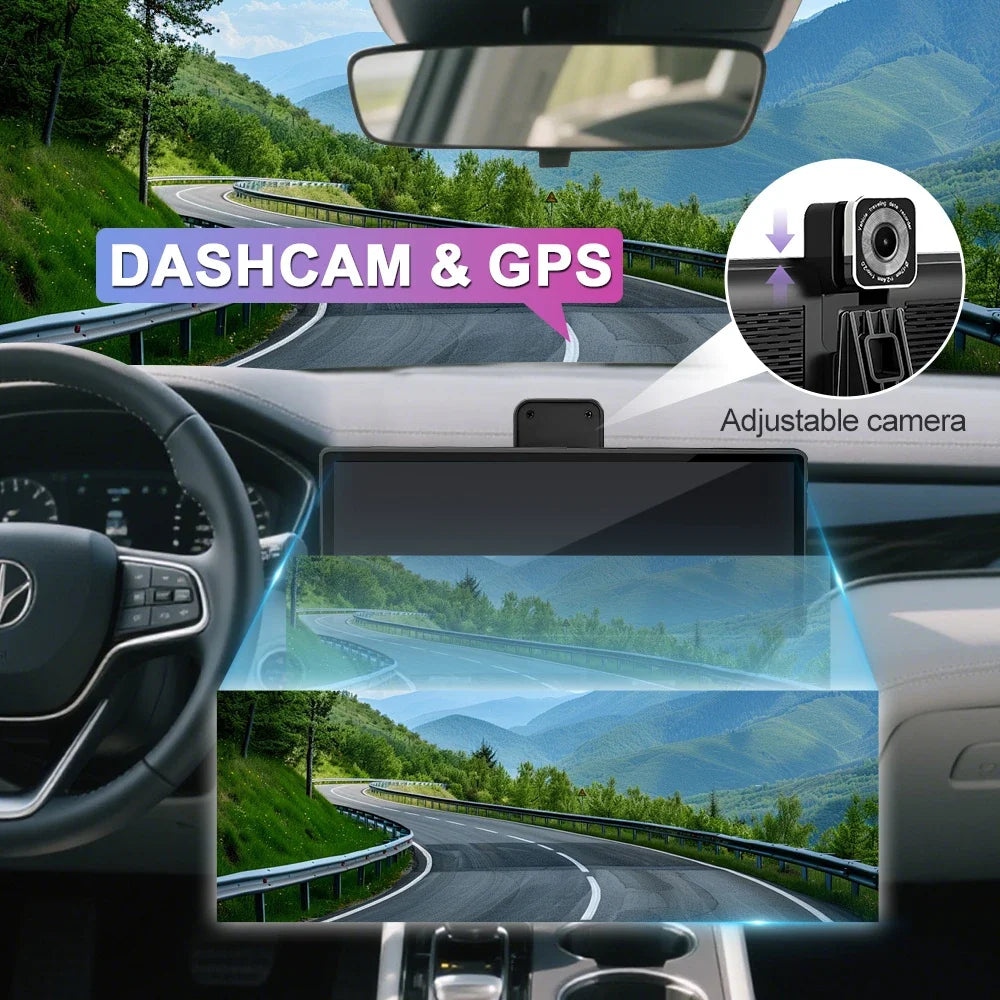 10-Inch CarConnect Smart Display with Free Reverse Camera – 2025 Edition