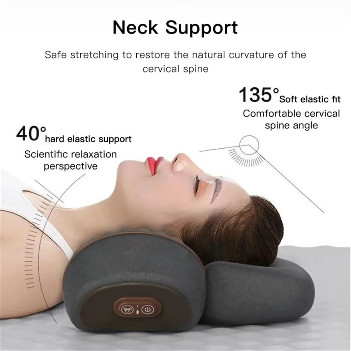 3-In-1 Heated Neck Massager For Instant Pain Relief & Posture Support