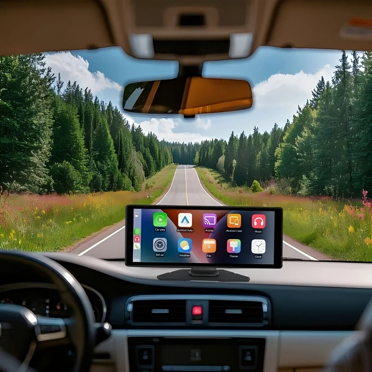 10-Inch CarConnect Smart Display with Free Reverse Camera – 2025 Edition