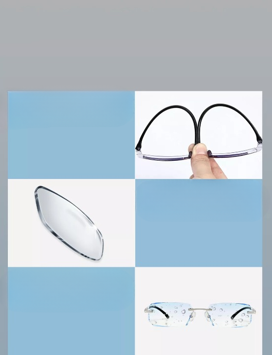 Superior Anti-Blue Light Progressive Reading Glasses | Dual Use Protection