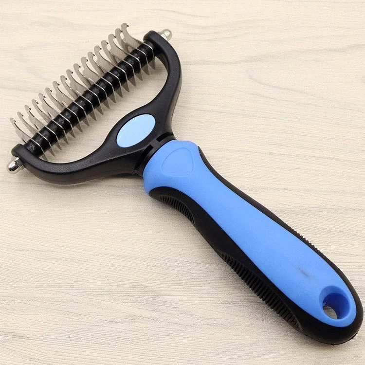Dual-Head Deshedding Grooming Brush