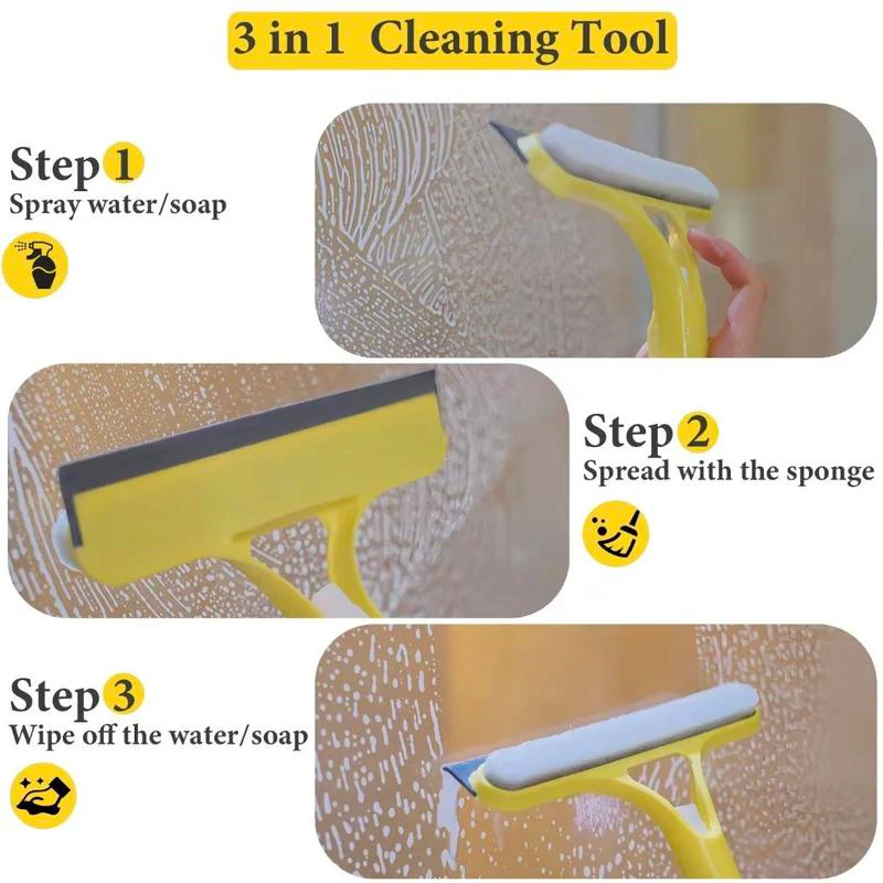3‑in‑1 Window Cleaning Scraper Tool