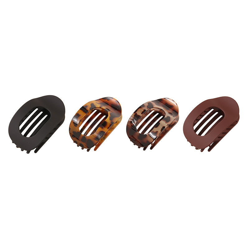 Sleek Oval Hair Clip Set
