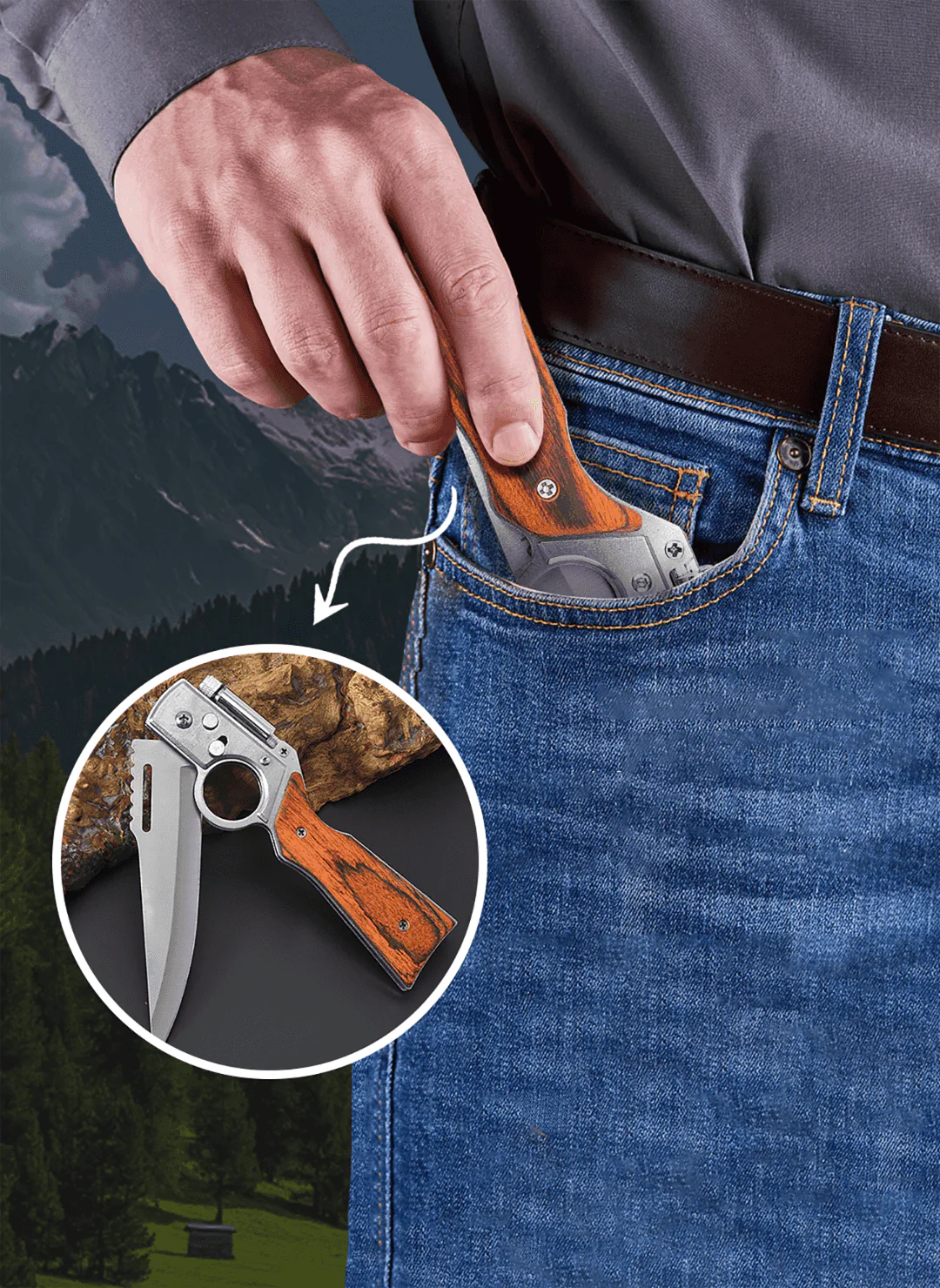 Durable Stainless Steel Folding Knife