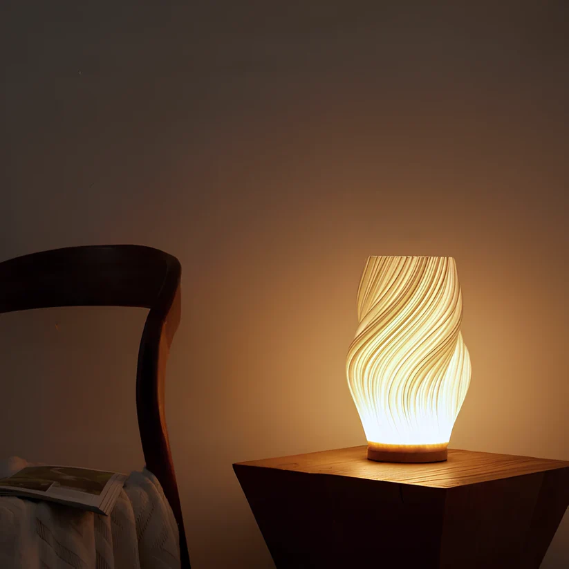 Elegant Serene Wavecrest Lamp