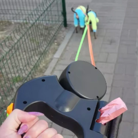 DuoLeine | Revolutionary Tangle-Free Double Dog Leash with LED Light & Ergonomic Handle