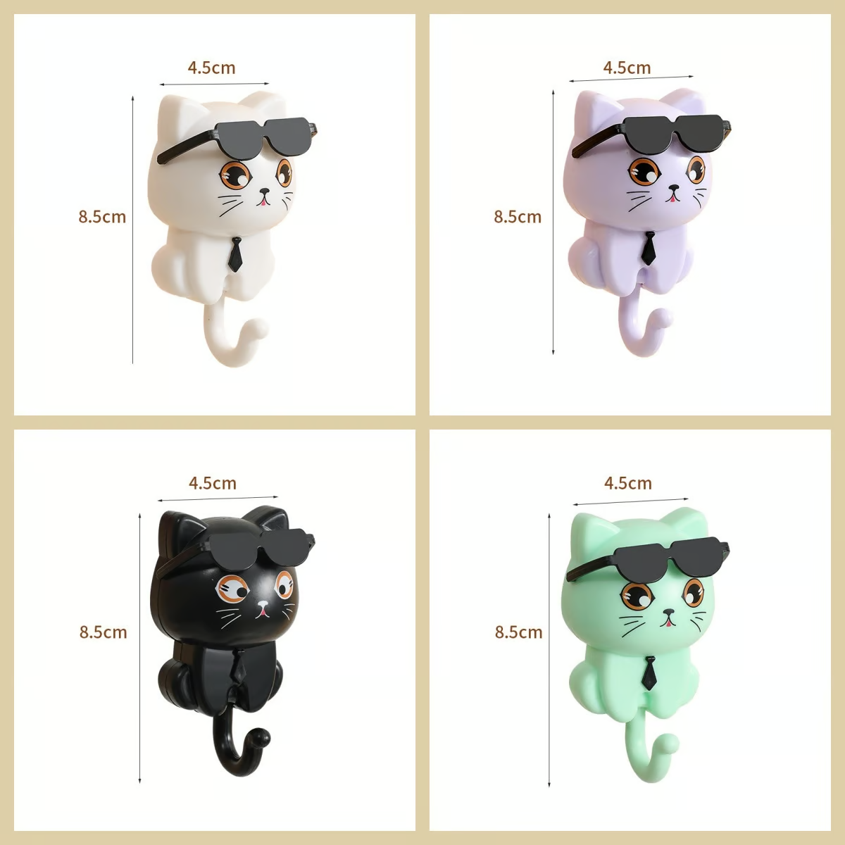 PAWSY | CARTOON CAT WALL HOOK