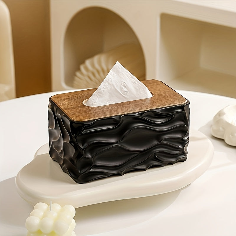 Modern Minimalist Tissue Box Cover | Stylish Square Tissue Holder