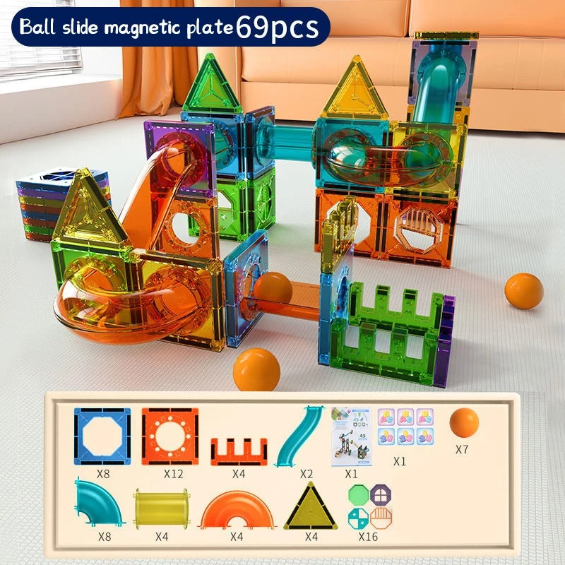 PARADIES MAGNETIC MARBLE RUN | CREATIVE BUILDING BLOCKS FOR KIDS