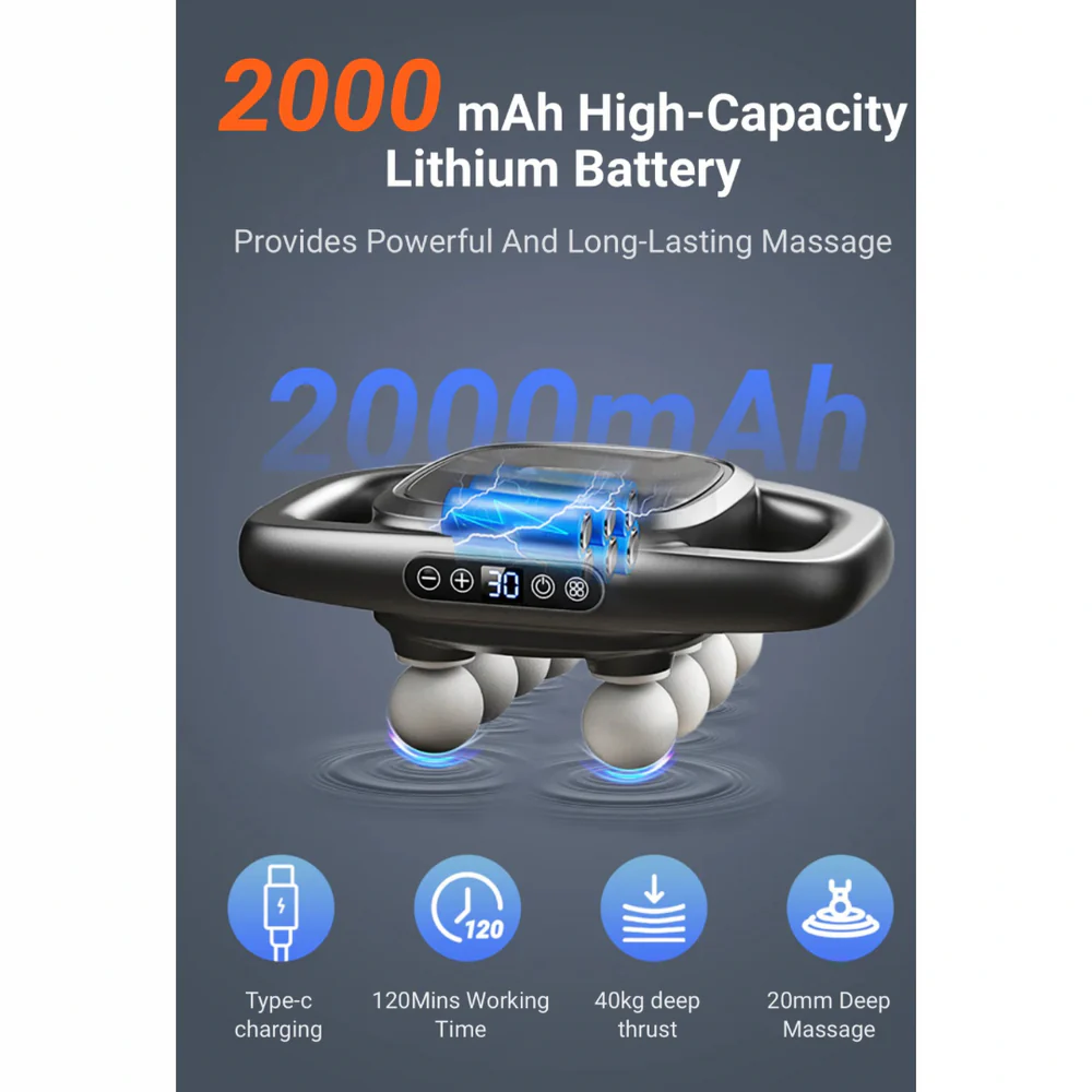 DEEP TISSUE MASSAGE GUN | POWERFUL RELIEF FOR MUSCLE TENSION