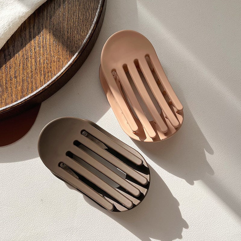 Sleek Oval Hair Clip Set