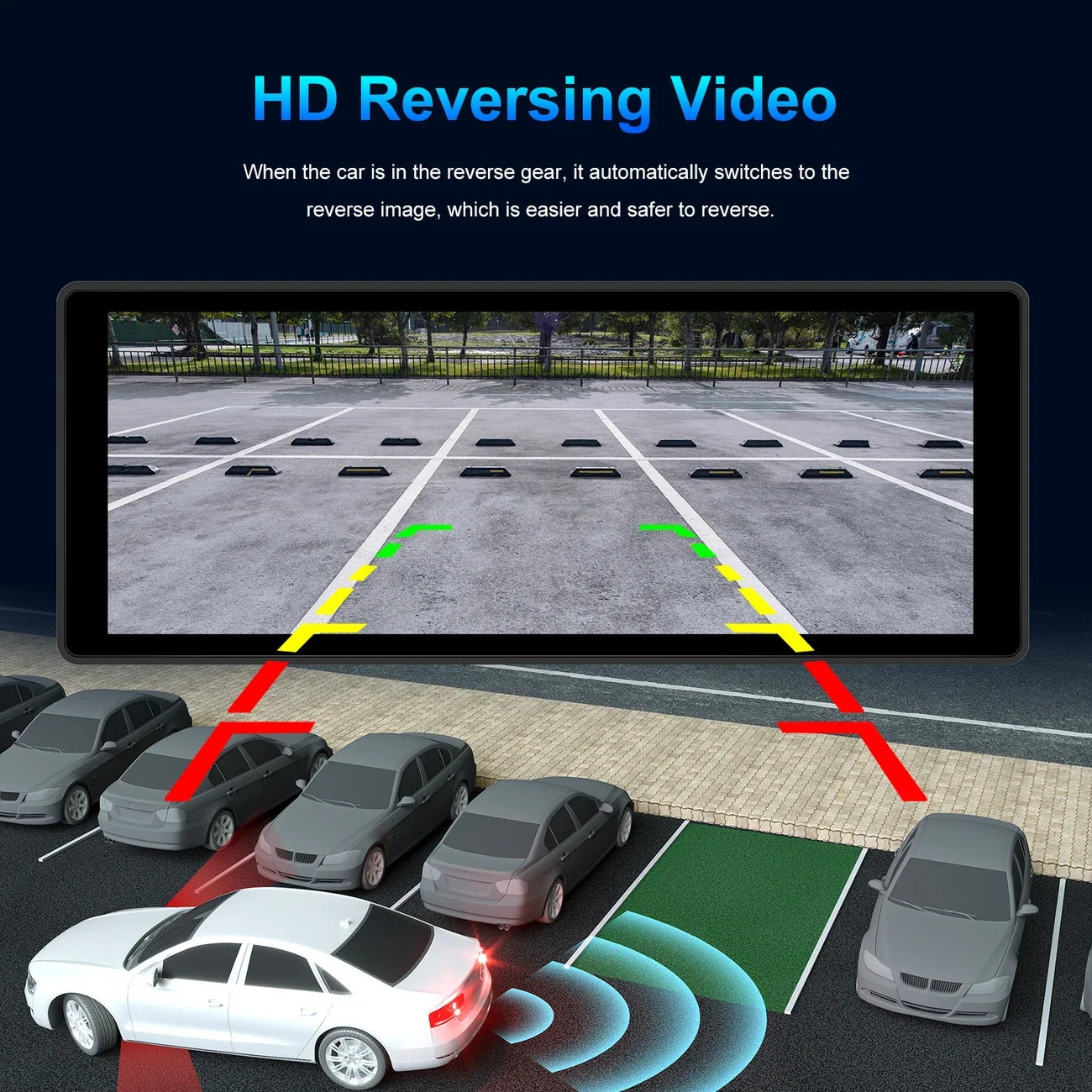 10-Inch CarConnect Smart Display with Free Reverse Camera – 2025 Edition