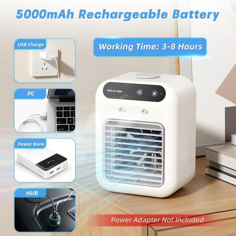 Mini Air Cooler – Portable 3‑in‑1 Cooling
