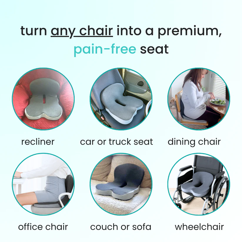 Ergonomic Memory Foam Seat Cushion