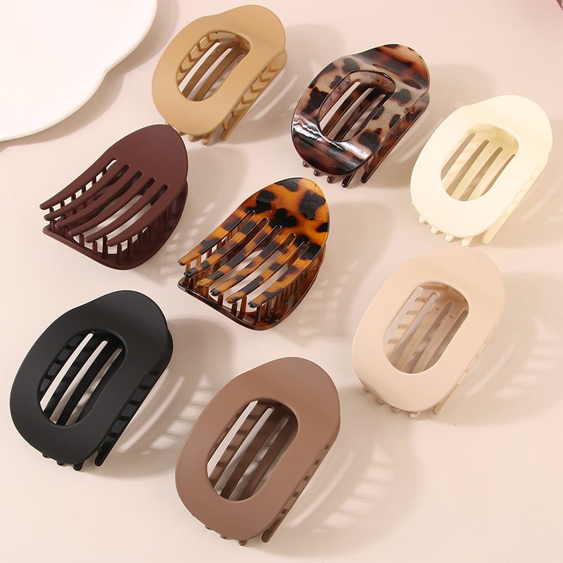 Sleek Oval Hair Clip Set