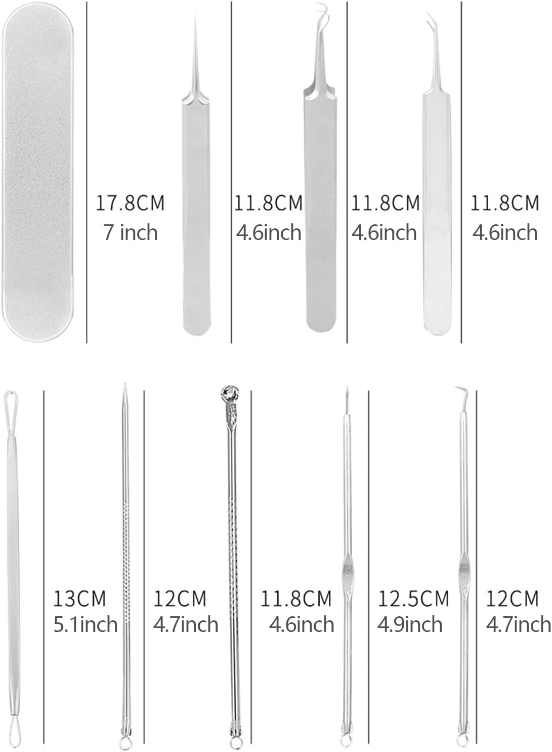 Precision Stainless Steel 8-Piece Spot Removal Tool Set