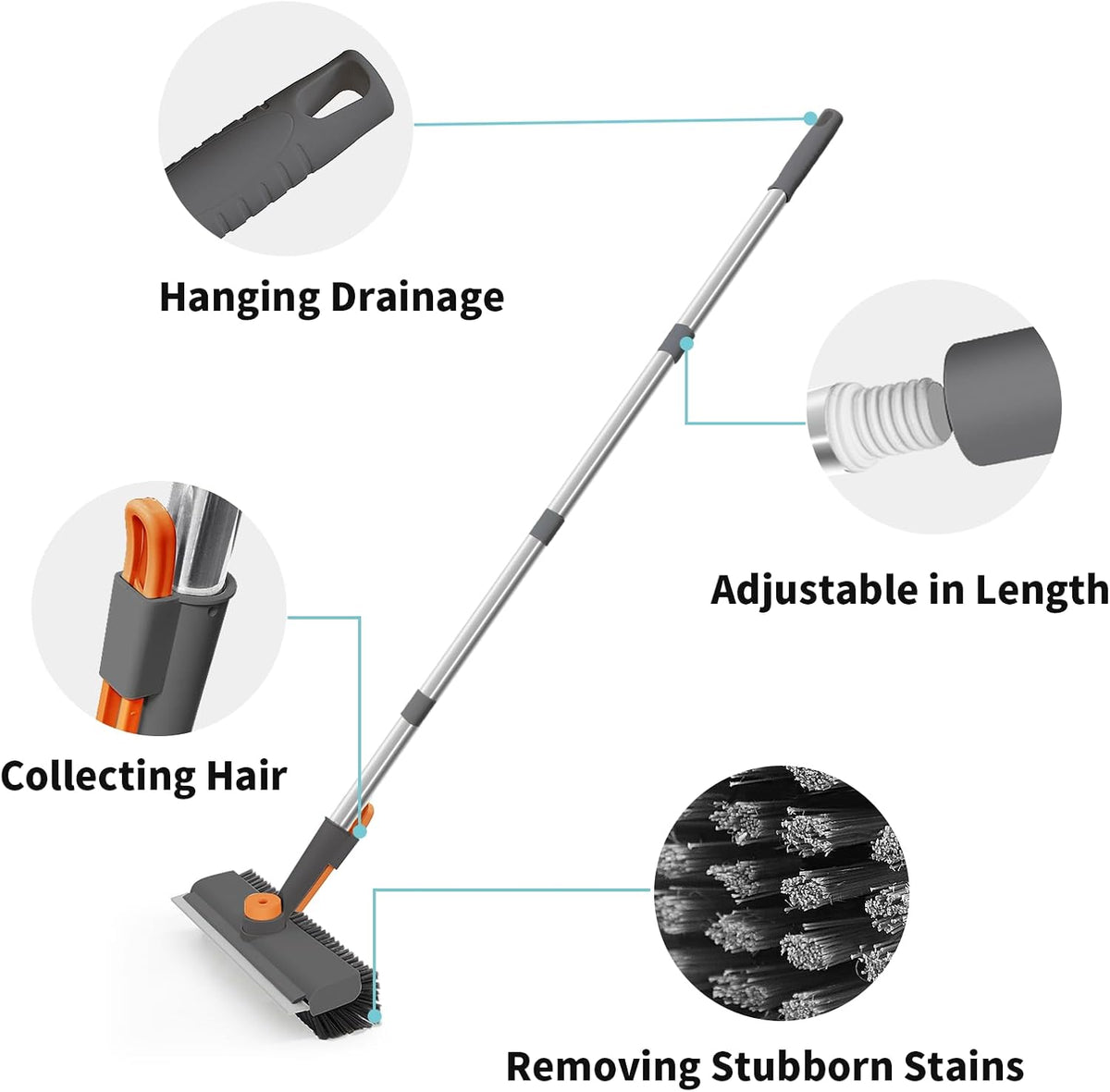 ScrubBuddy™ - Powerful 3 in 1 Floor Scrub Brush