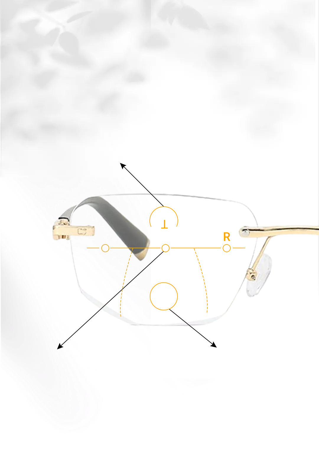 Superior Anti-Blue Light Progressive Reading Glasses | Dual Use Protection