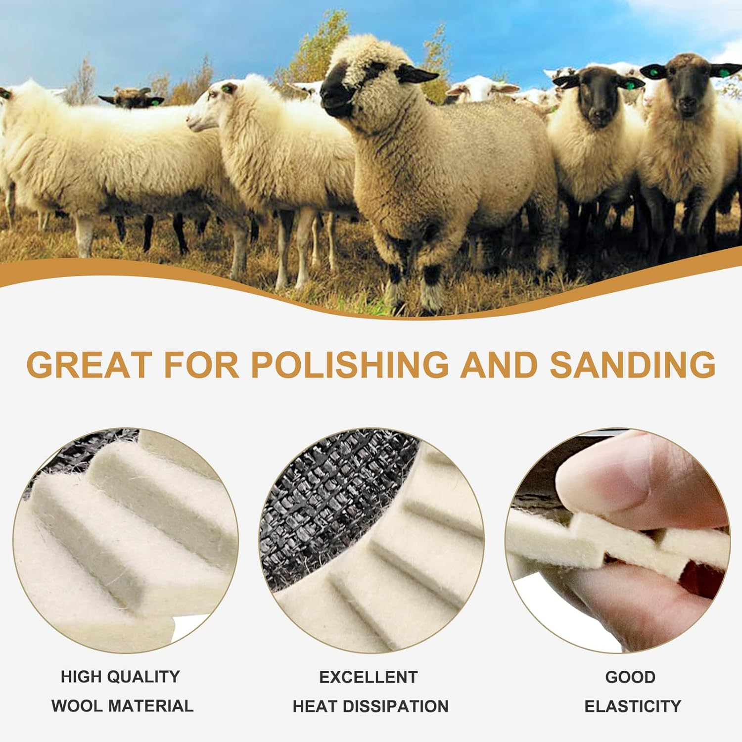 PROPOLISH | WOOL FELT POLISHING DISC WHEEL