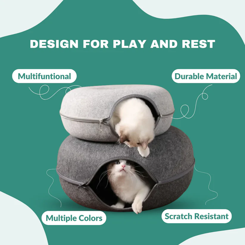 Donut Bed & Play Tunnel – Buy 1 Free 1 Offer