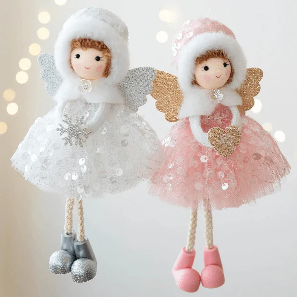 All Season Glitter Dress Fairy Angel Ornament