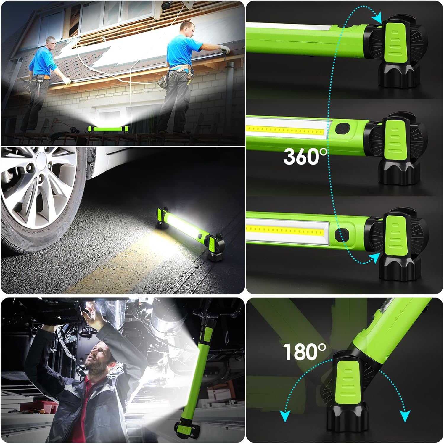 Magnetic 3000 lm Rechargeable LED Work Light