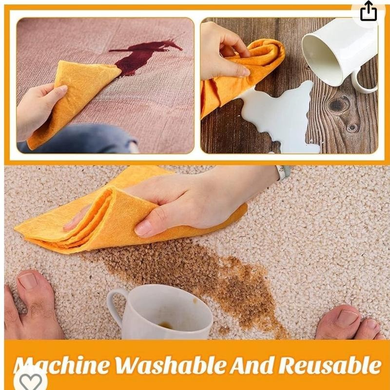ULTRA-ABSORBENT MIRACLE CLEANING SHAMMY | MULTI-PURPOSE & REUSABLE