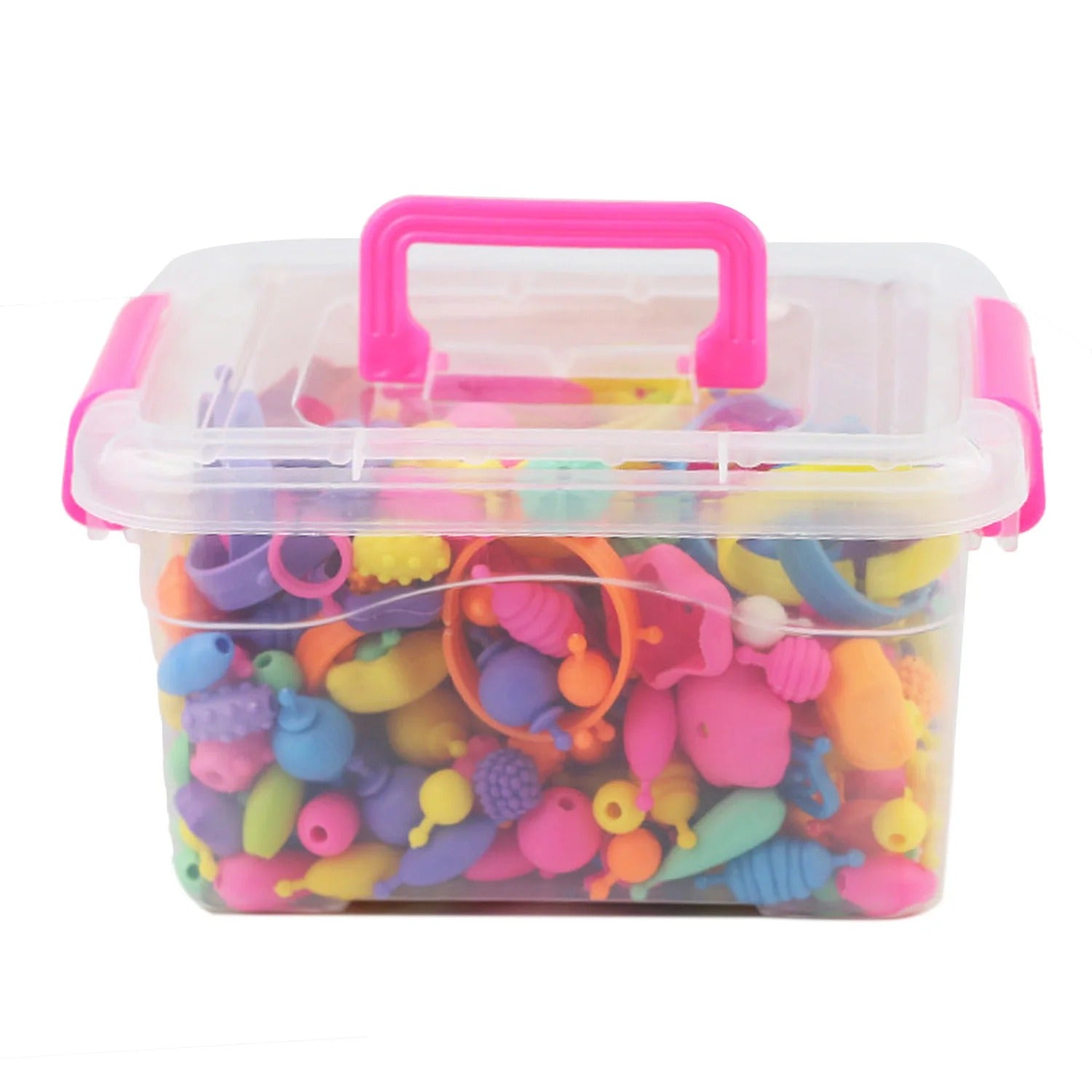 DIY JEWELRY BEAD KIT FOR KIDS | 485PCS ASSORTED SHAPES AND COLOURS