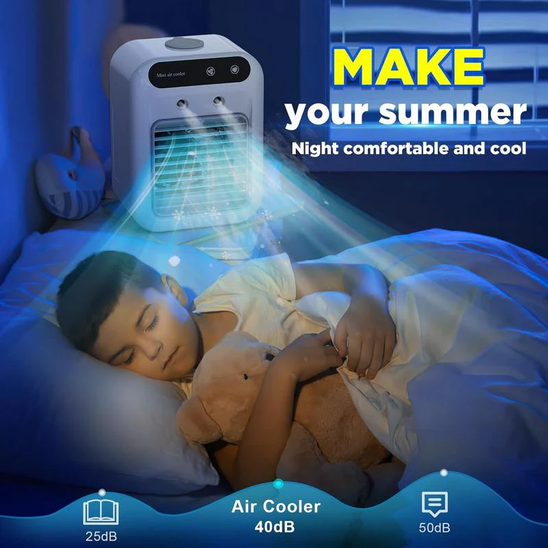 Mini Air Cooler – Portable 3‑in‑1 Cooling