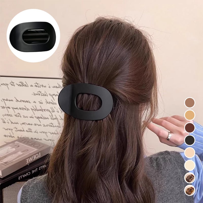 Sleek Oval Hair Clip Set