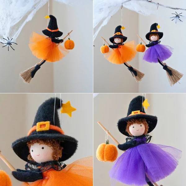 Enchanting Halloween Witch Hanging Décor