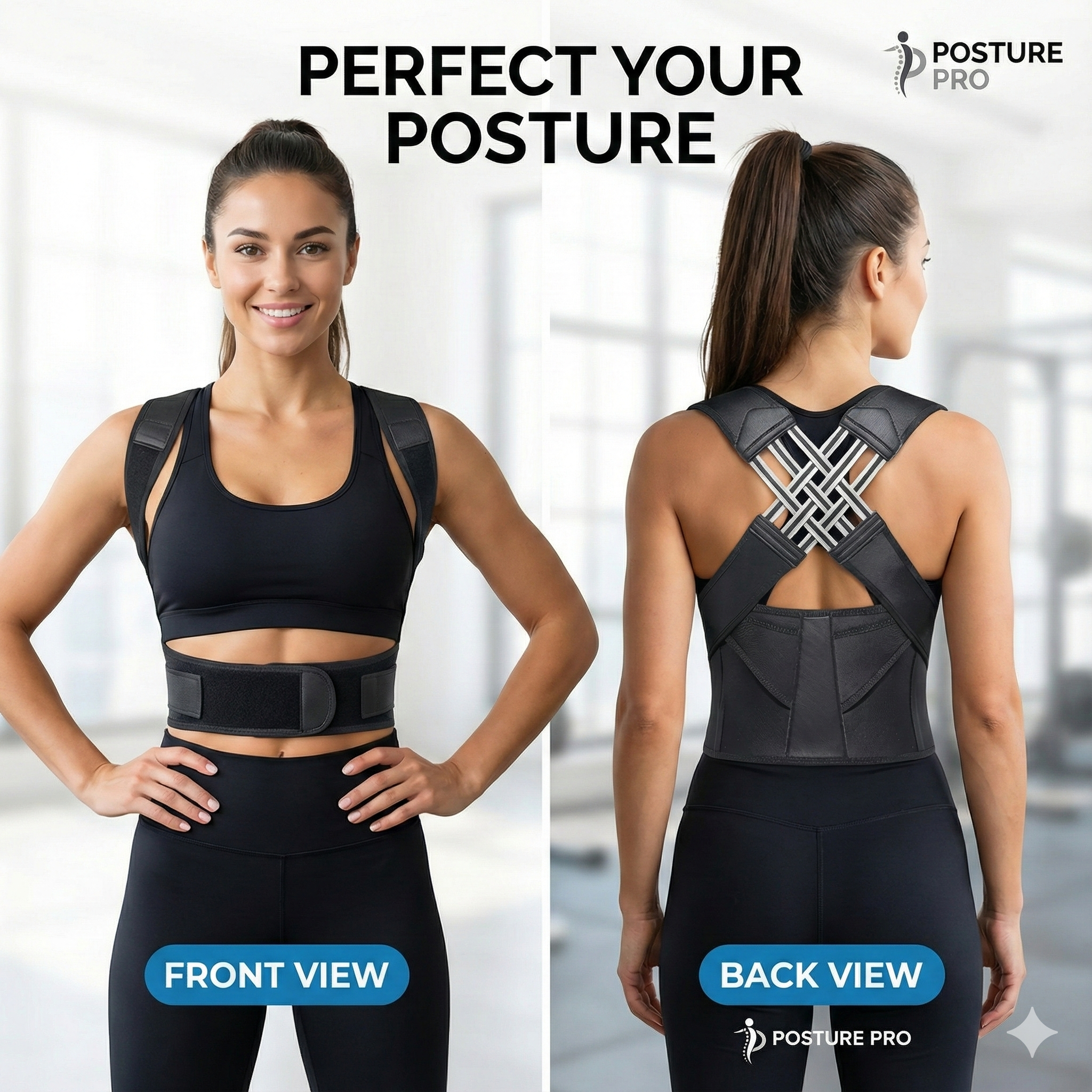 Instant Posture Corrector | Adjustable, Comfortable & Pain-Relieving