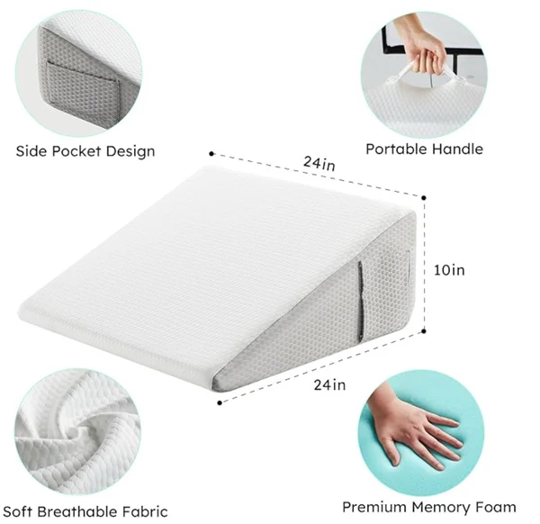 Orthopedic Wedge Pillow For Better Sleep