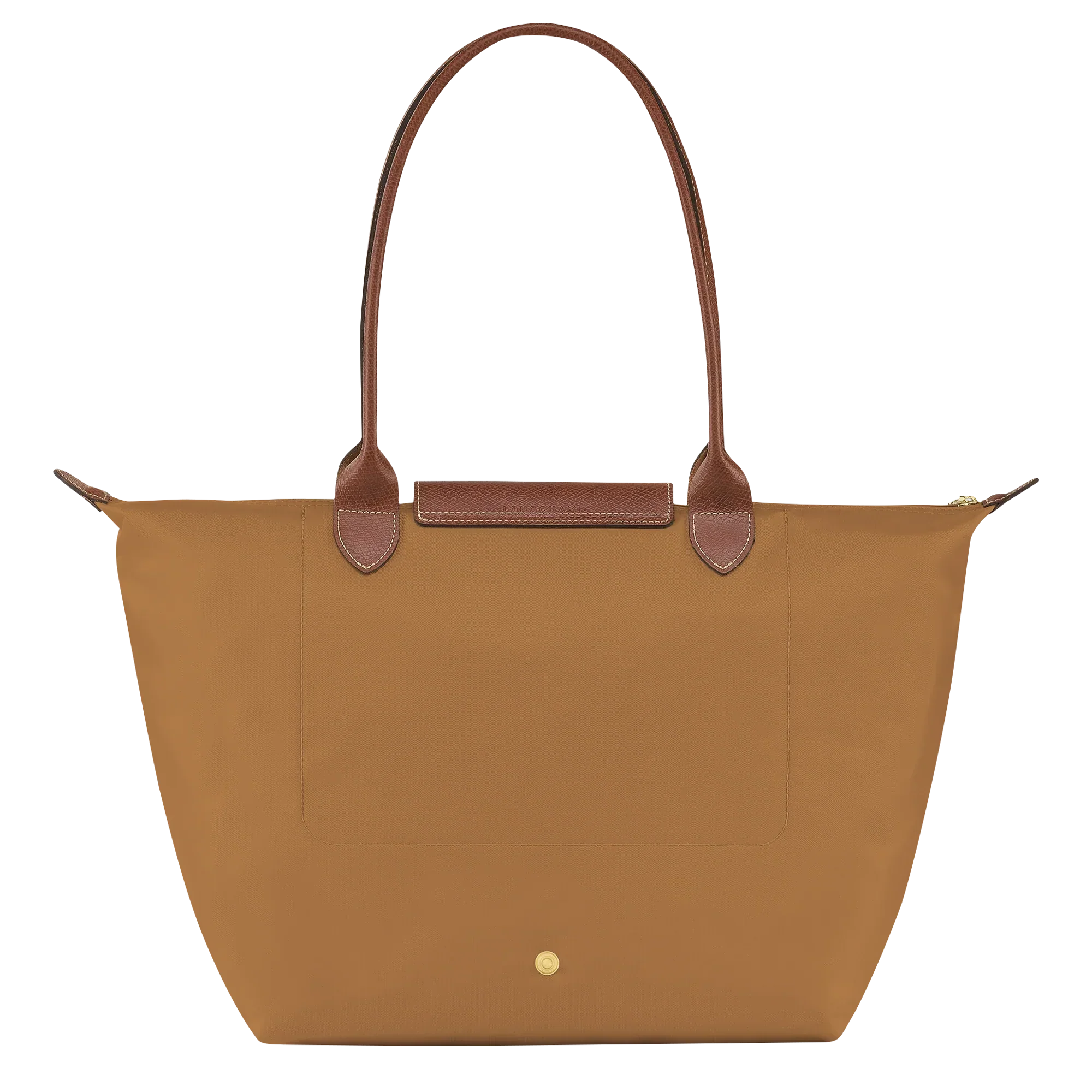 Large Foldable Nylon Bag, Fawn