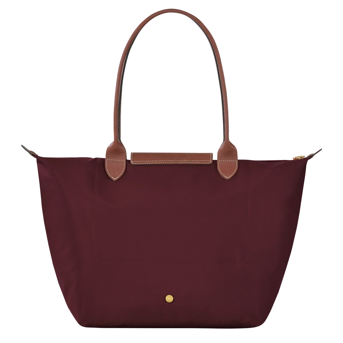 Large Foldable Nylon Bag, Burgundy