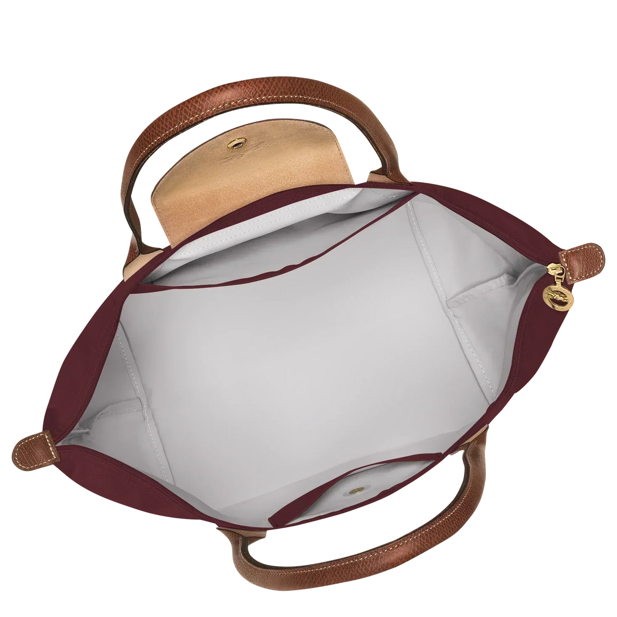 Large Foldable Nylon Bag, Burgundy