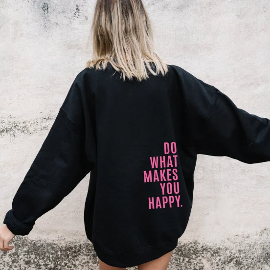 Relaxed Happiness Oversized Hoodie for Peaceful Comfort