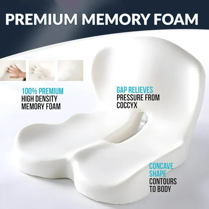 Ergonomic Memory Foam Seat Cushion