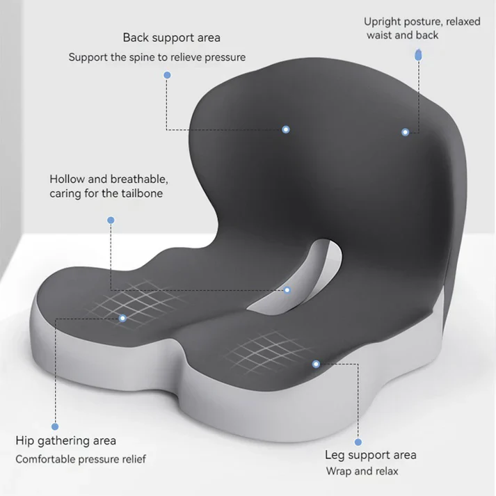 Ergonomic Memory Foam Seat Cushion