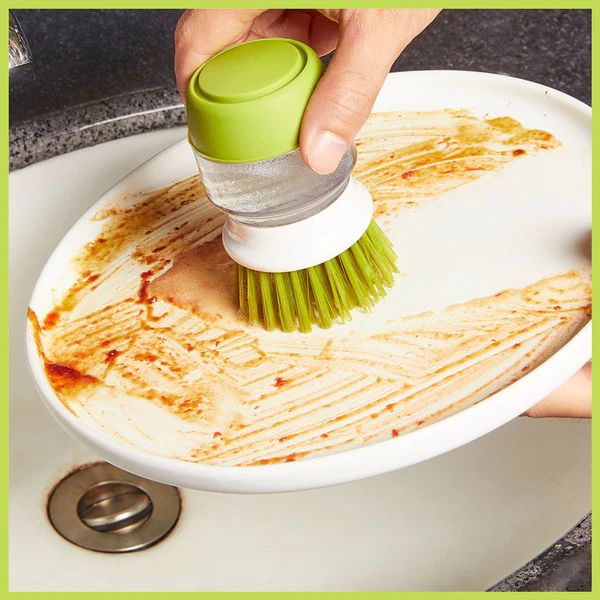 Dishwashing Brush With Soap Dispenser