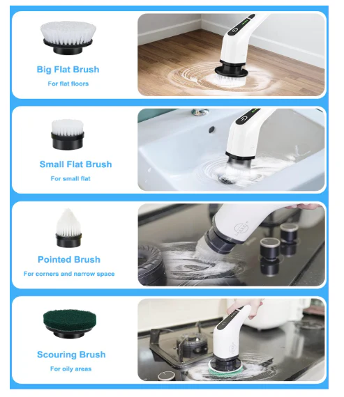 Cordless Scrub Jet Spin Scrubber Tool