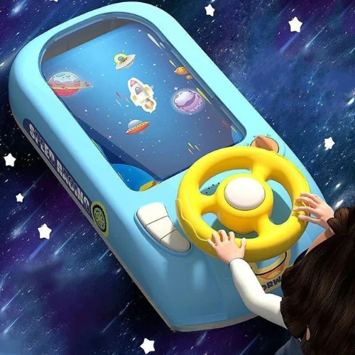 SpaceRacer | Steering Wheel Game for Kids with Space or Race Car Simulation