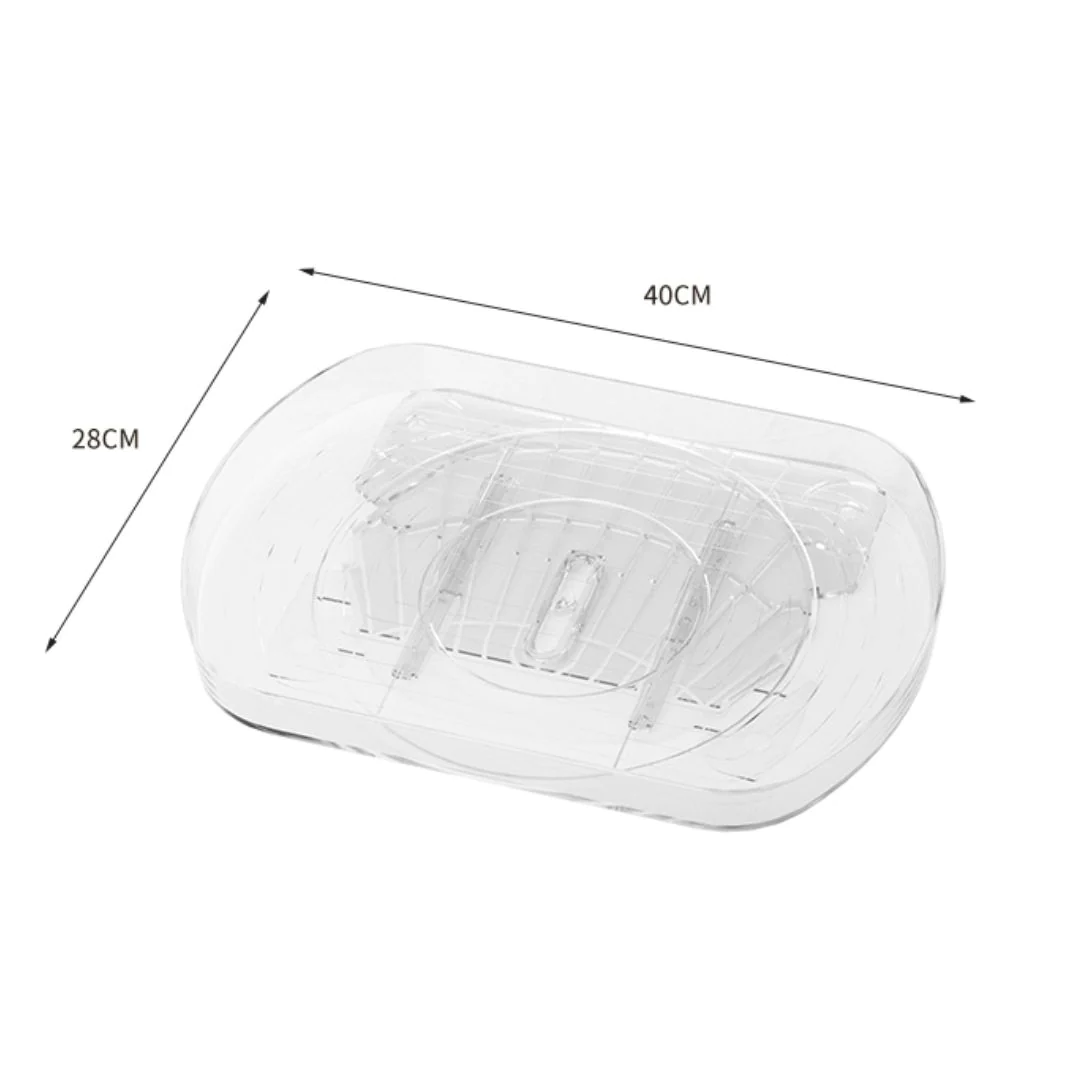 360° Rotating Turntable Fridge Organizer Storage