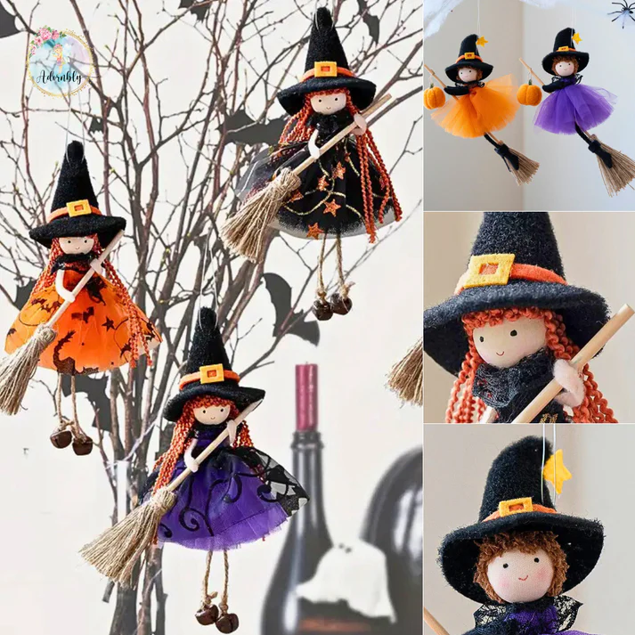 Enchanting Halloween Witch Hanging Décor