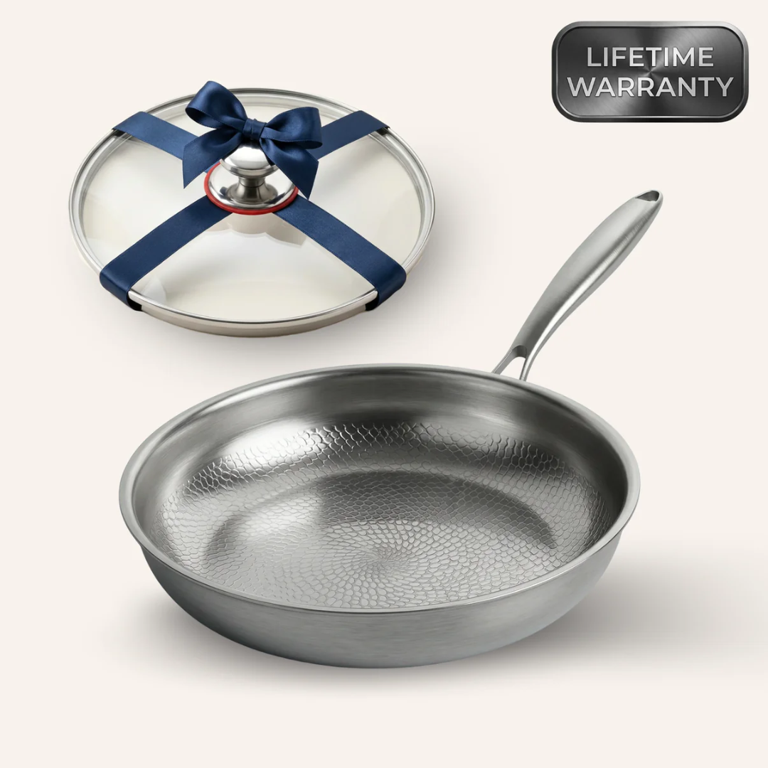 Harrison Titanium Hammered Pan + Lid
