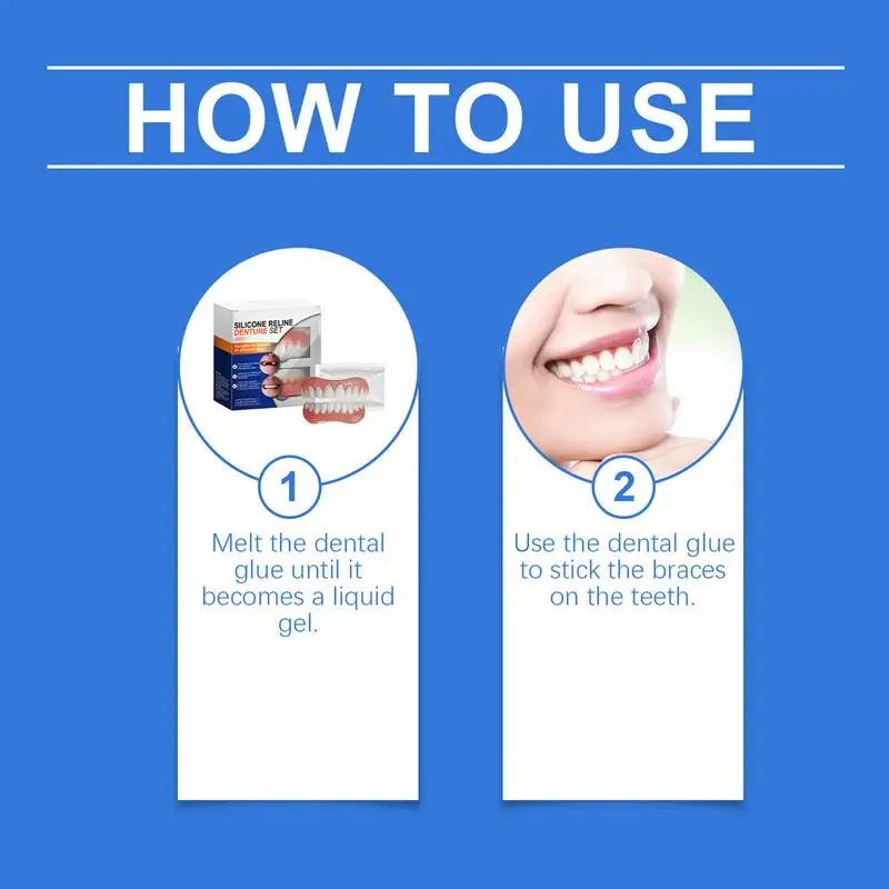 SmileLuxe Silicone Reline Denture Kit