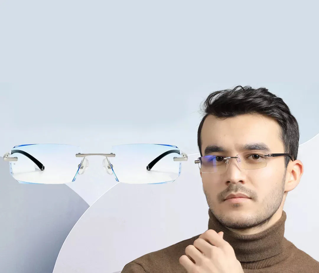 Superior Anti-Blue Light Progressive Reading Glasses | Dual Use Protection