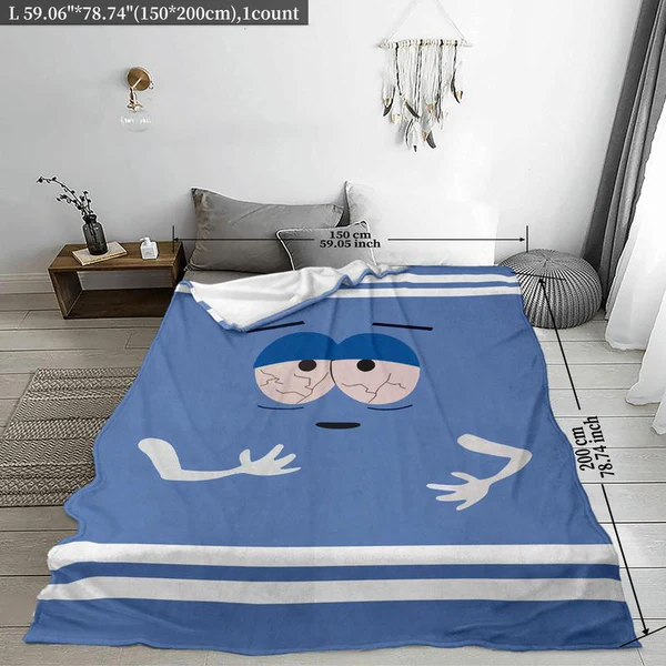 Ultra-Soft Cartoon Flannel Blanket - Cozy, Playful Comfort for All Ages