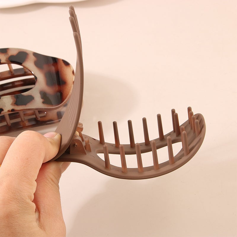 Sleek Oval Hair Clip Set