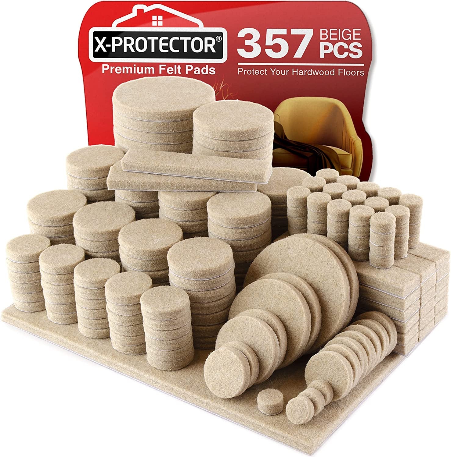 Giant Pack of Furniture Pads for Furniture Feet